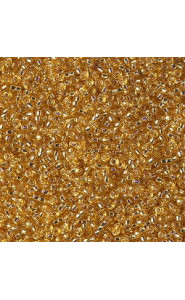Miyuki rocailles Perlen 15/0 - Silverlined dark gold 15-4